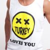 Uomo TURKEY Canotte | Tank Smile - White