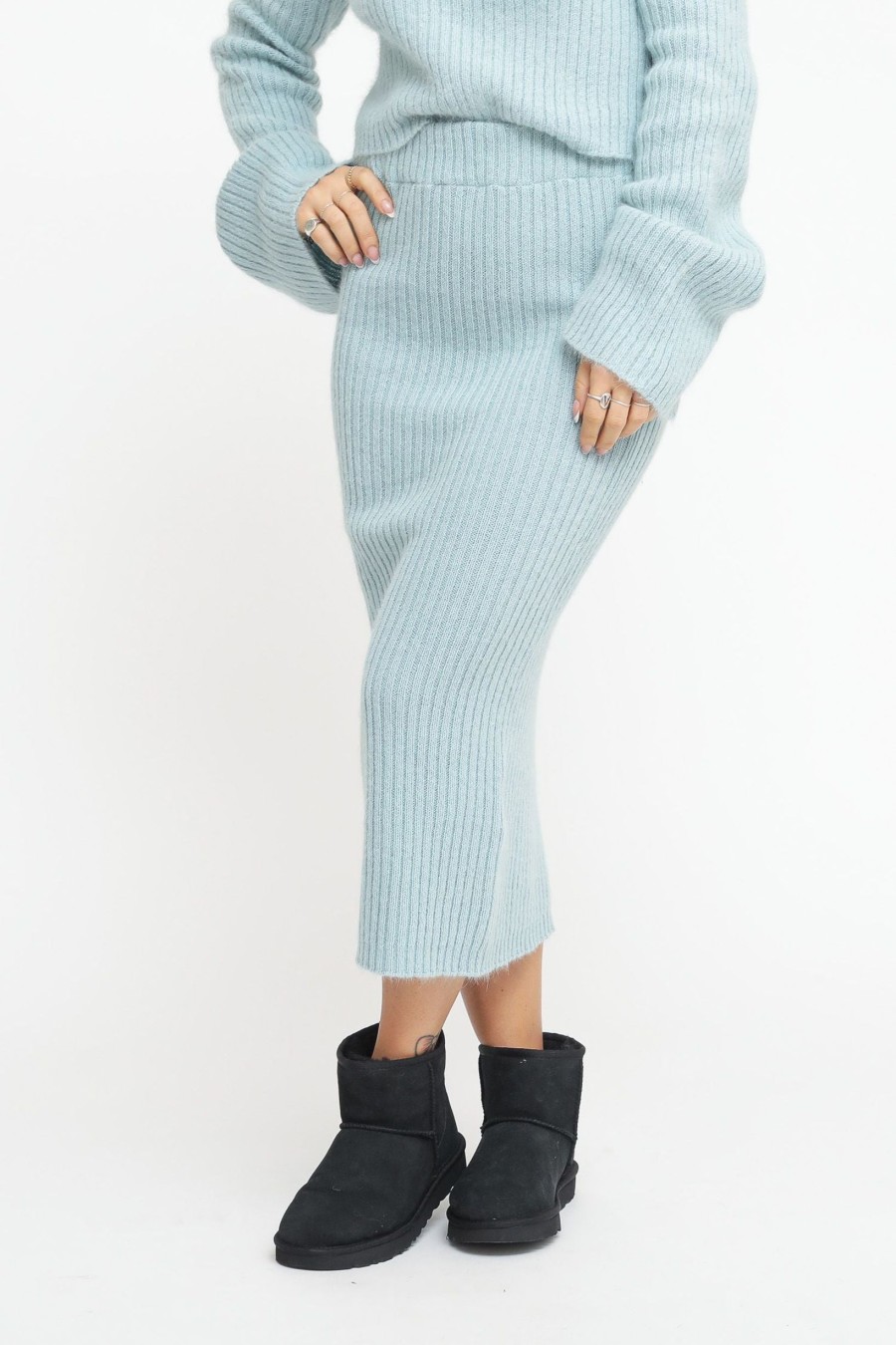 Donna vicolo Gonne | Gonna Knitwear - Baby Blue