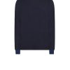 Uomo sun68 Pullover | Round Elbow Contrast - Navy Blue