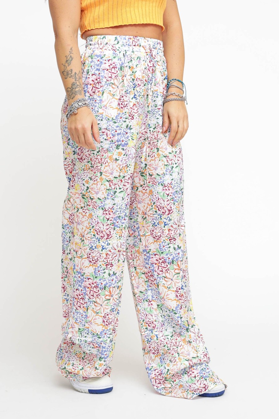 Donna glamorous Pantaloni | Ladies Trousers Painted Multi Floral