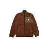 Uomo Caterpillar Giubbotti | Full Zip Sherpa - Brown