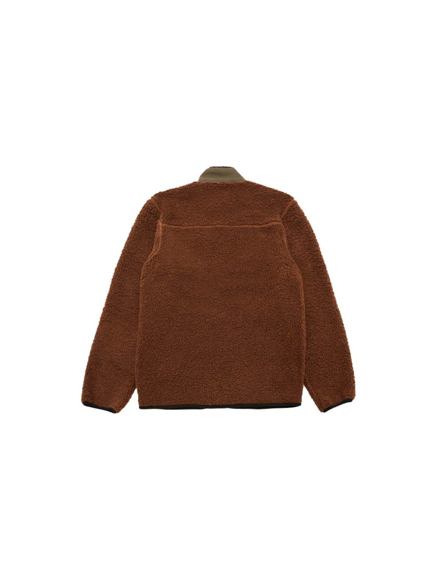 Uomo Caterpillar Giubbotti | Full Zip Sherpa - Brown