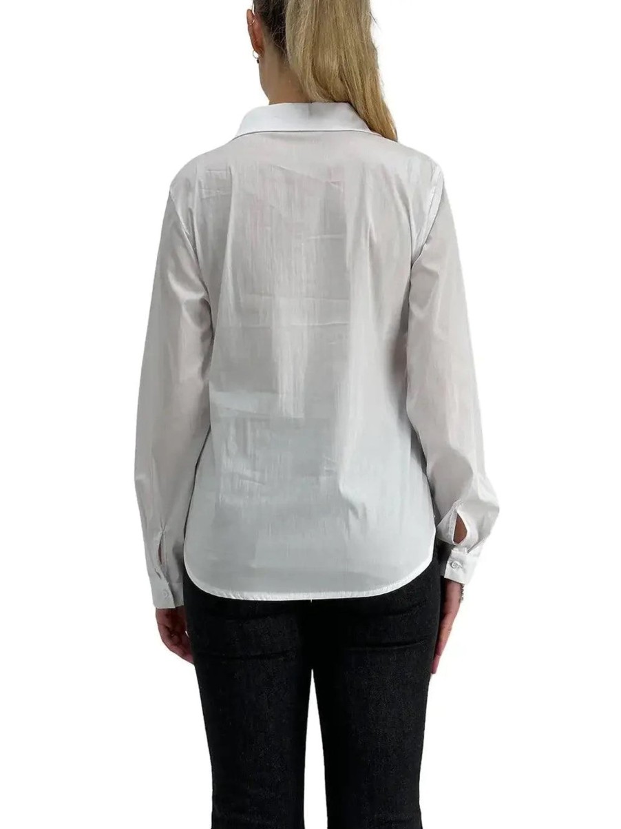 Donna kontatto Camicie | Camicia Slim Popeline - Bianco