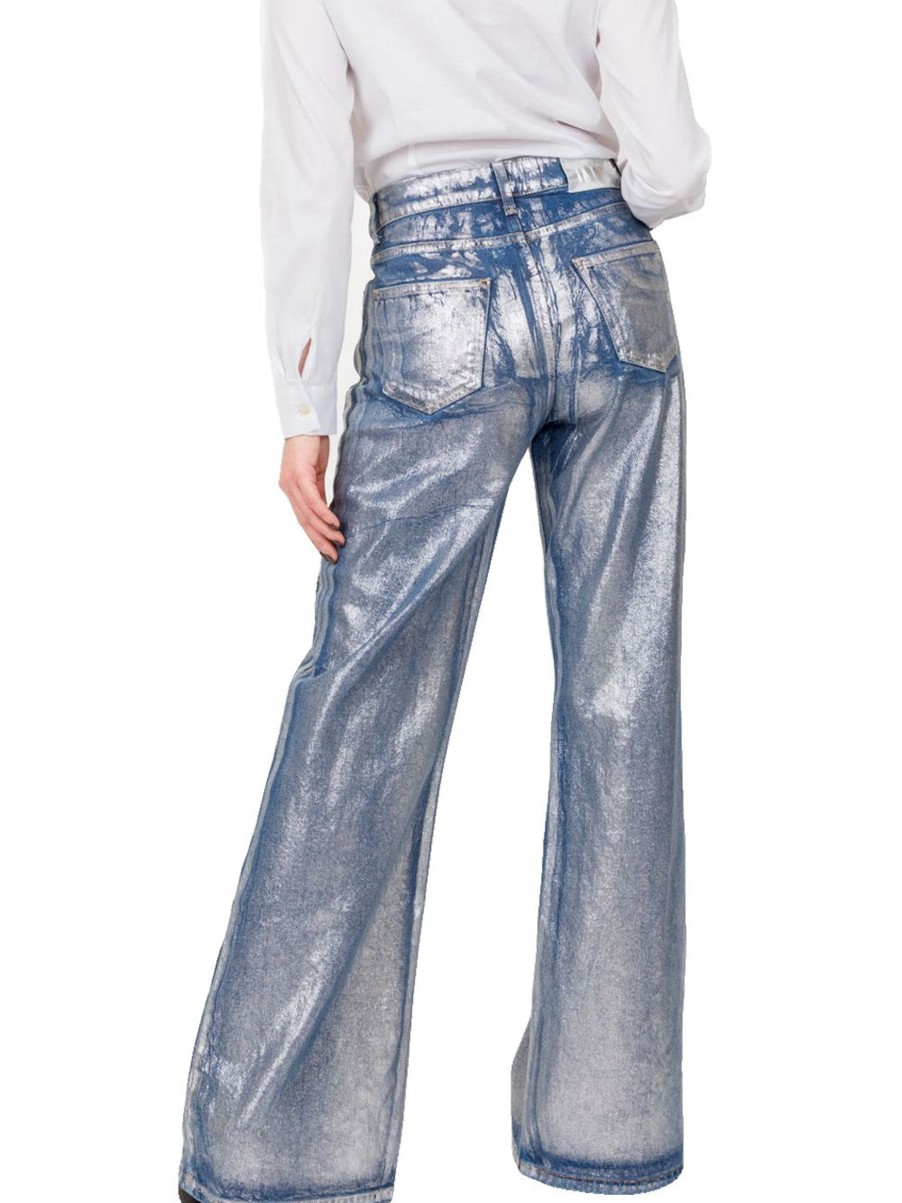 Donna vicolo Pantaloni Jeans | Pantalone Winona - Laminato Spalmato