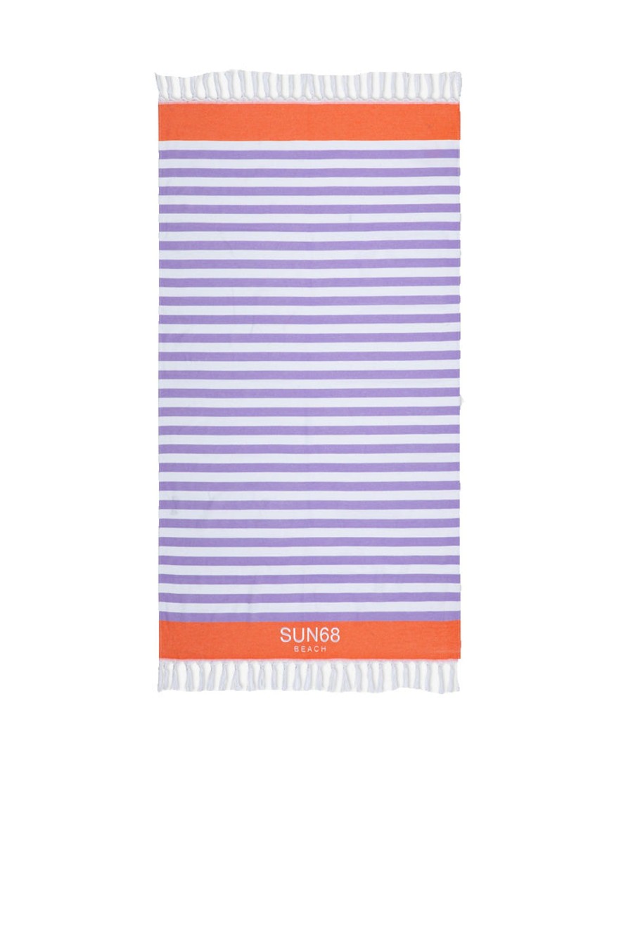 Donna sun68 Beach Teli Mare | Beach Towel Stripes - Bianco/Lilla