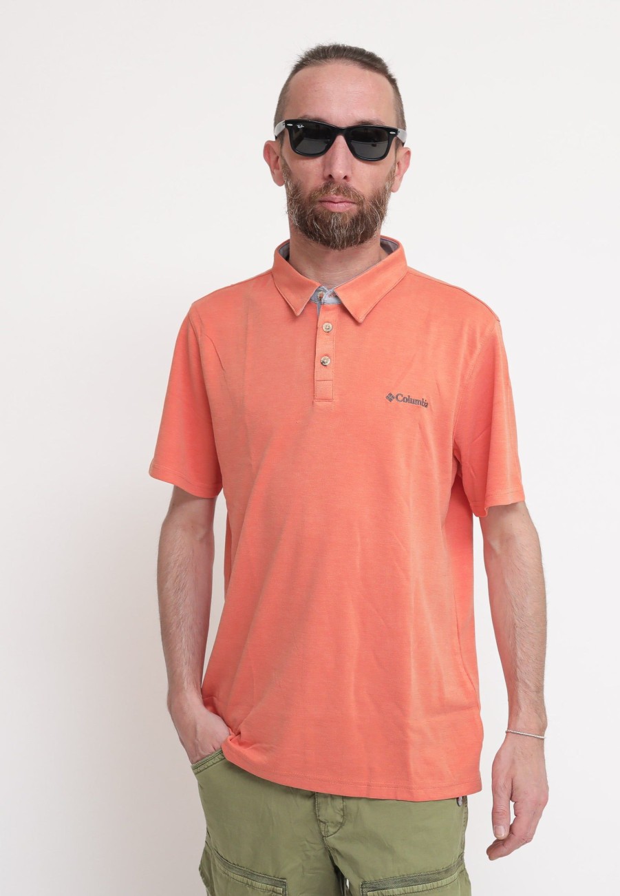 Uomo Columbia Polo | Polo Nelson Point - Desert Orange