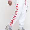 Uomo PABLIC Pantaloni Felpa | Pantalone Stampa Coniglio - Bianco