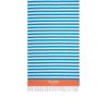 Uomo sun68 Beach Teli Mare | Beach Towel Stripes - Bianco/Turchese