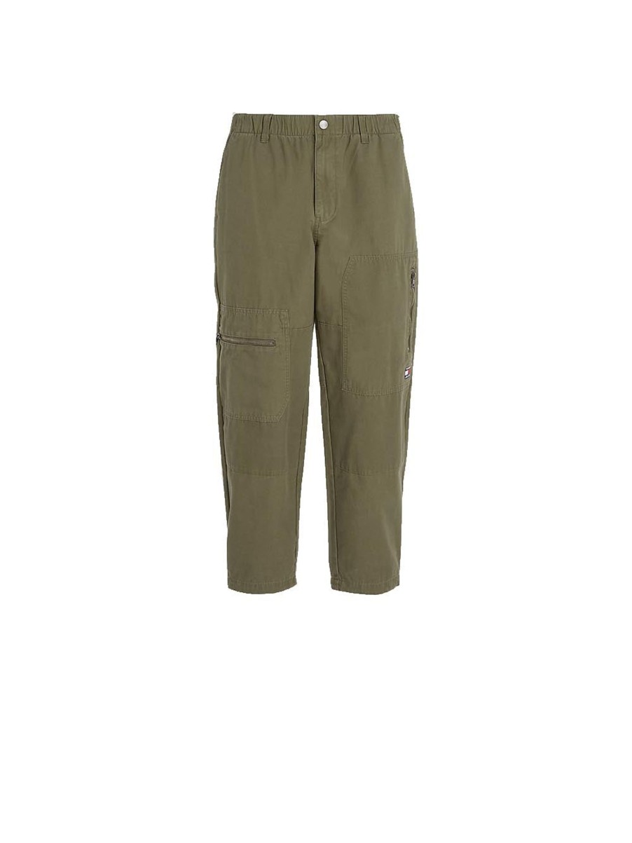 Uomo tommy hilfiger Pantaloni | Tjm Aiden Tapared Pant- Drab Olive Green