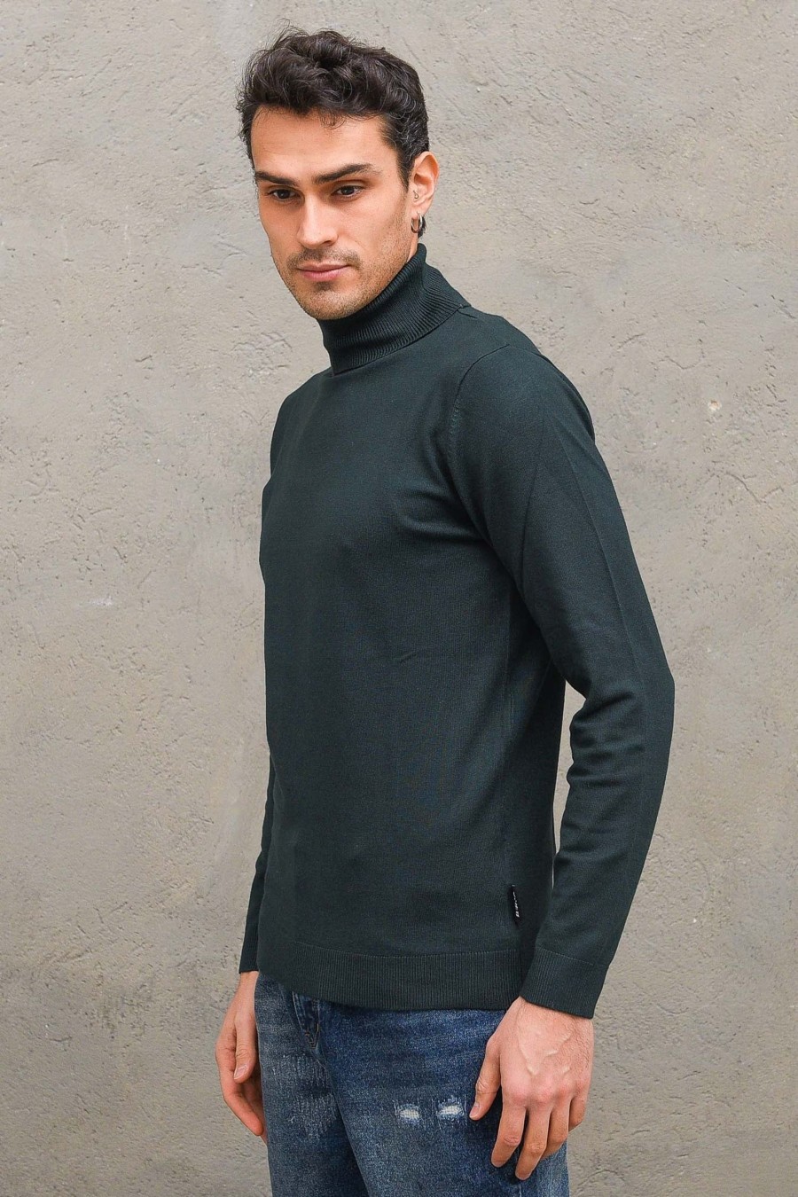 Uomo berna Pullover | M Ciclista Essentials - Verde Bottiglia