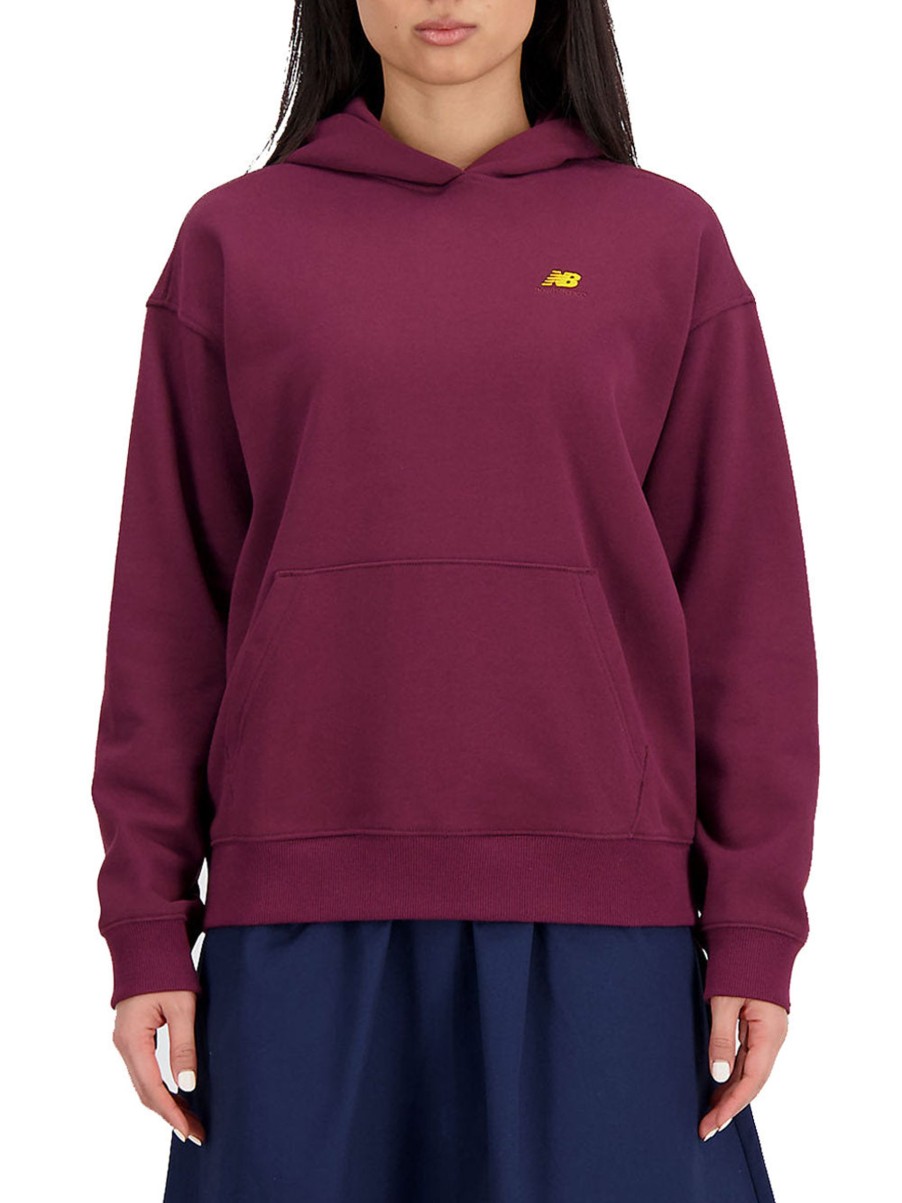 Donna new balance Felpe | Athletics French Teery Oversize - Nb Burgundy