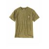 Uomo carhartt T-Shirt | Pocket Short Sleeve T-Shirt - Olive Snow Heat