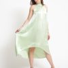 Donna Have One Vestiti | Abito Collo Americano Rouche - Ice Green