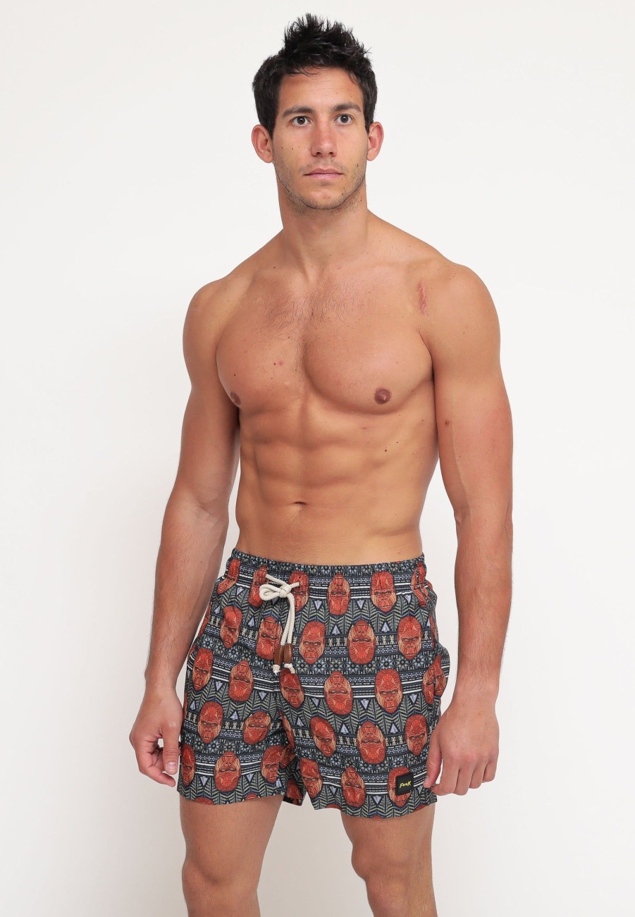 Uomo f**k project Boxer Da Mare | Printed Short - Fantasia