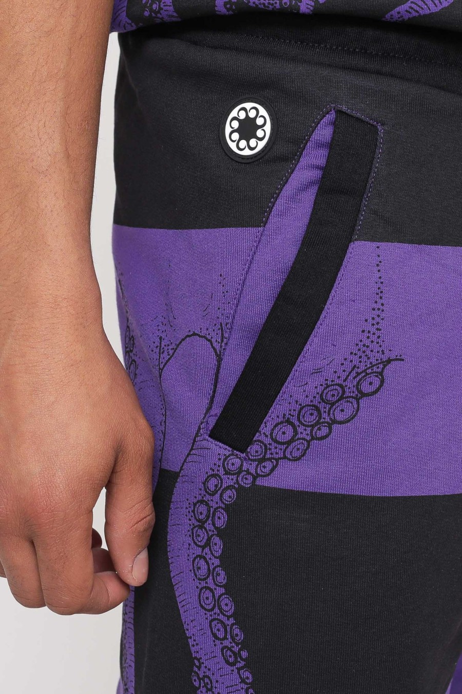 Uomo Octopus Shorts | Shorts Fullback - Purple