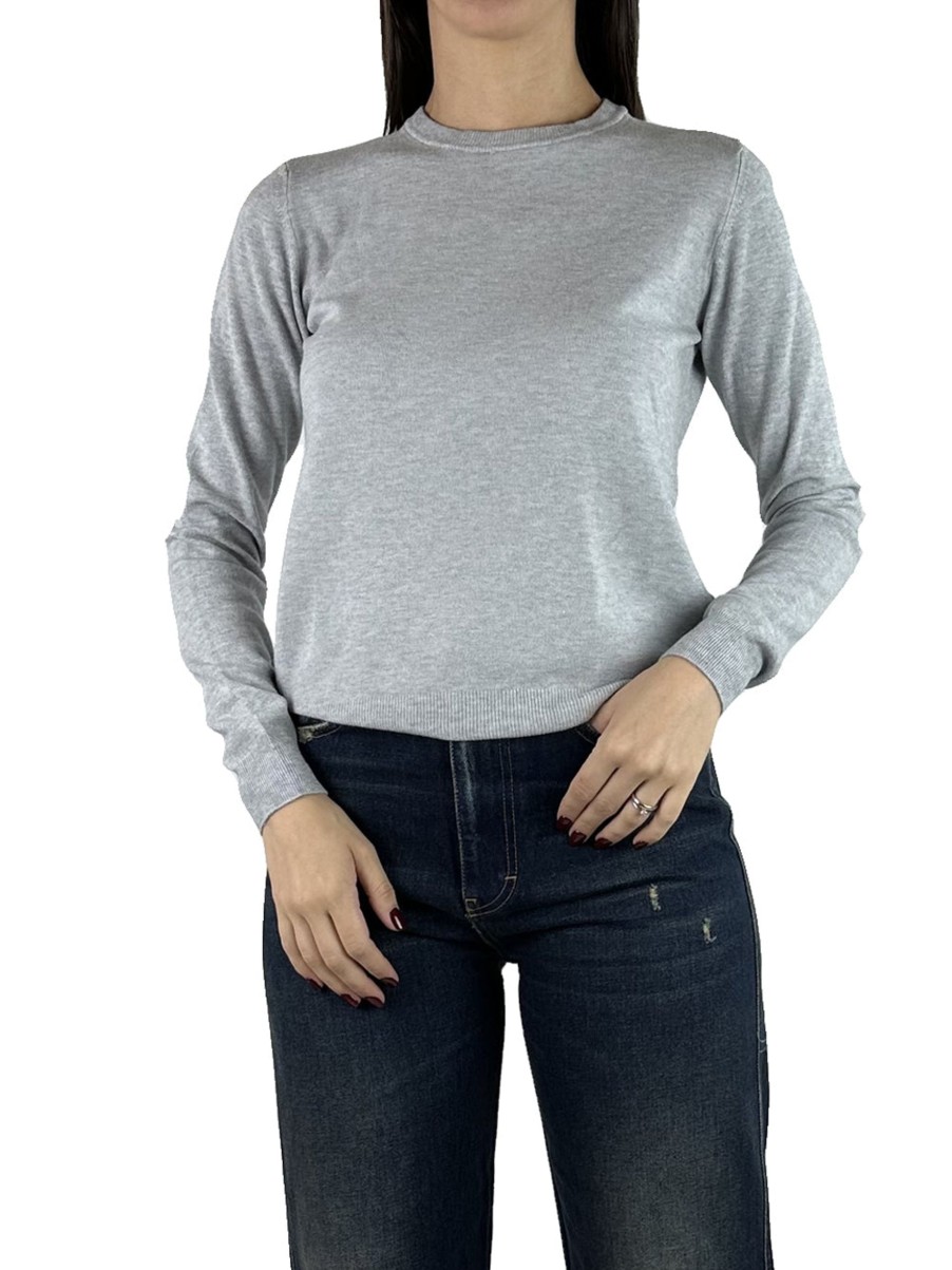 Donna Have One Pullover | Maglia Girocollo Basica - Perla