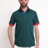 Uomo sun68 Polo | Polo 3 Color Way El - Verde Inglese