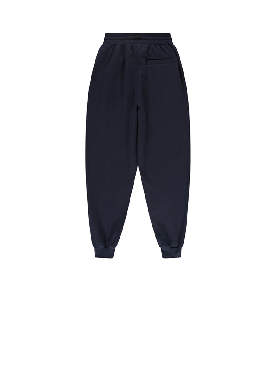 Uomo shoeshine Pantaloni Felpa | Pantalone In Felpa Con Tasche E Zip - Blu Navy