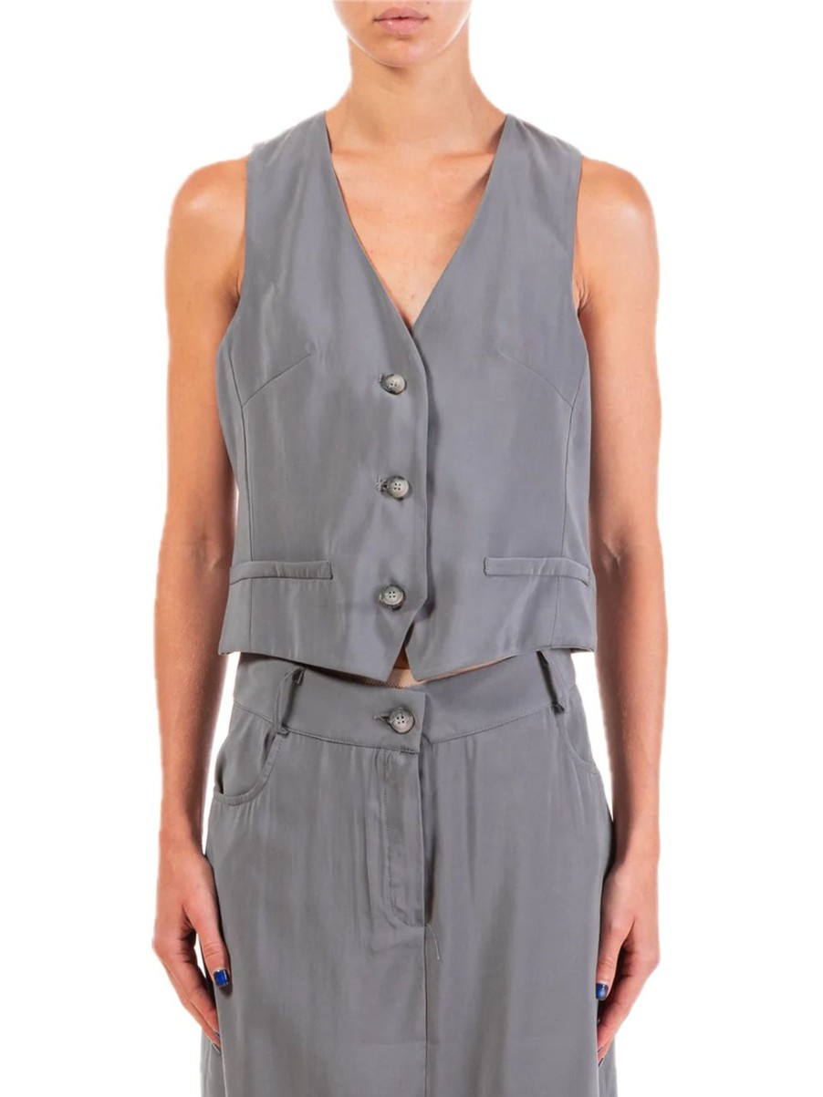 Donna Have One Gilet | Gilet - Grey