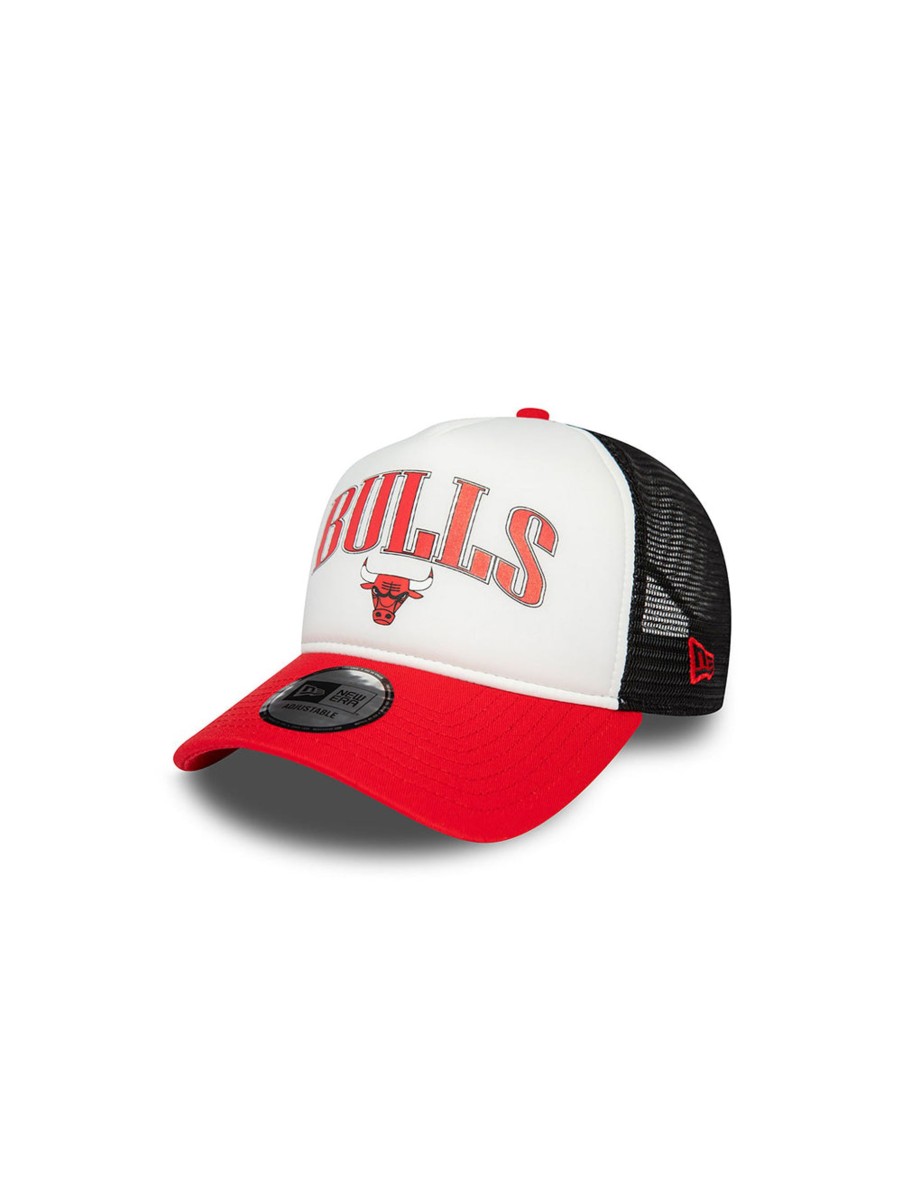 Uomo New Era Cappelli | Cappellino Trucker E-Frame Chicago Bulls Nba - Retro Rosso