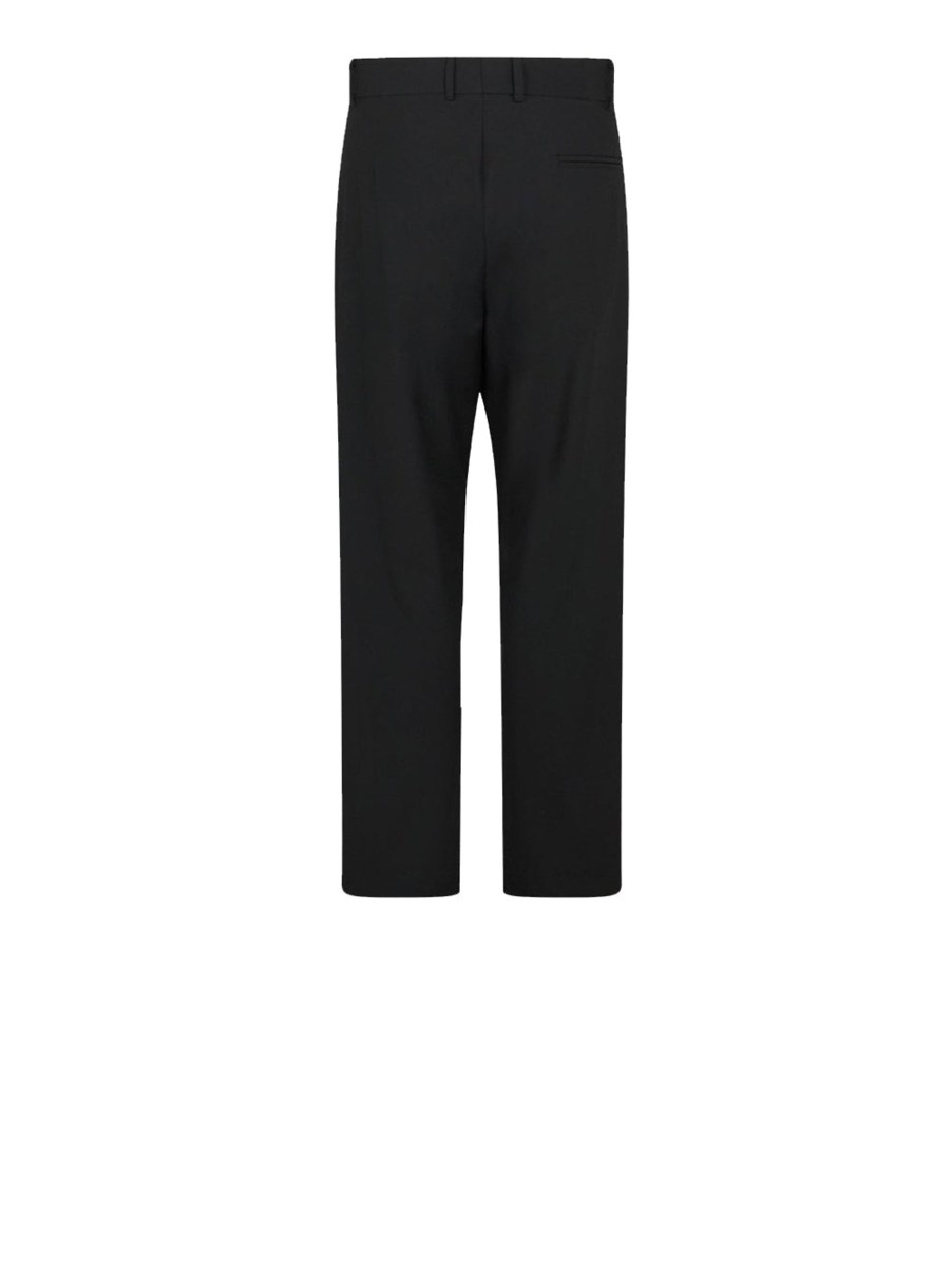 Uomo VISION OF SUPER Pantaloni | Black Trousers Whit White Logo