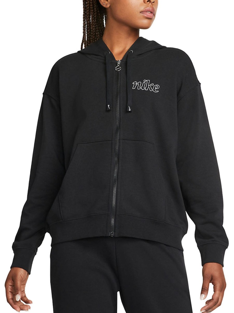 Uomo nike Felpe | Dri-Fit Get Fit Women'S Hoodie - Black