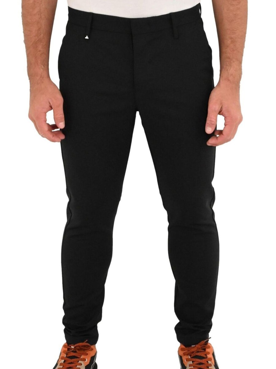 Uomo berna Pantaloni | M Pantalone Chinos Tecnico - Nero