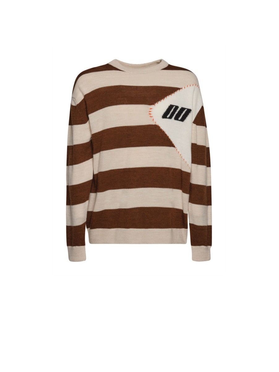 Uomo numero 00 Pullover | Fascinated Sweater - Brown/Beige