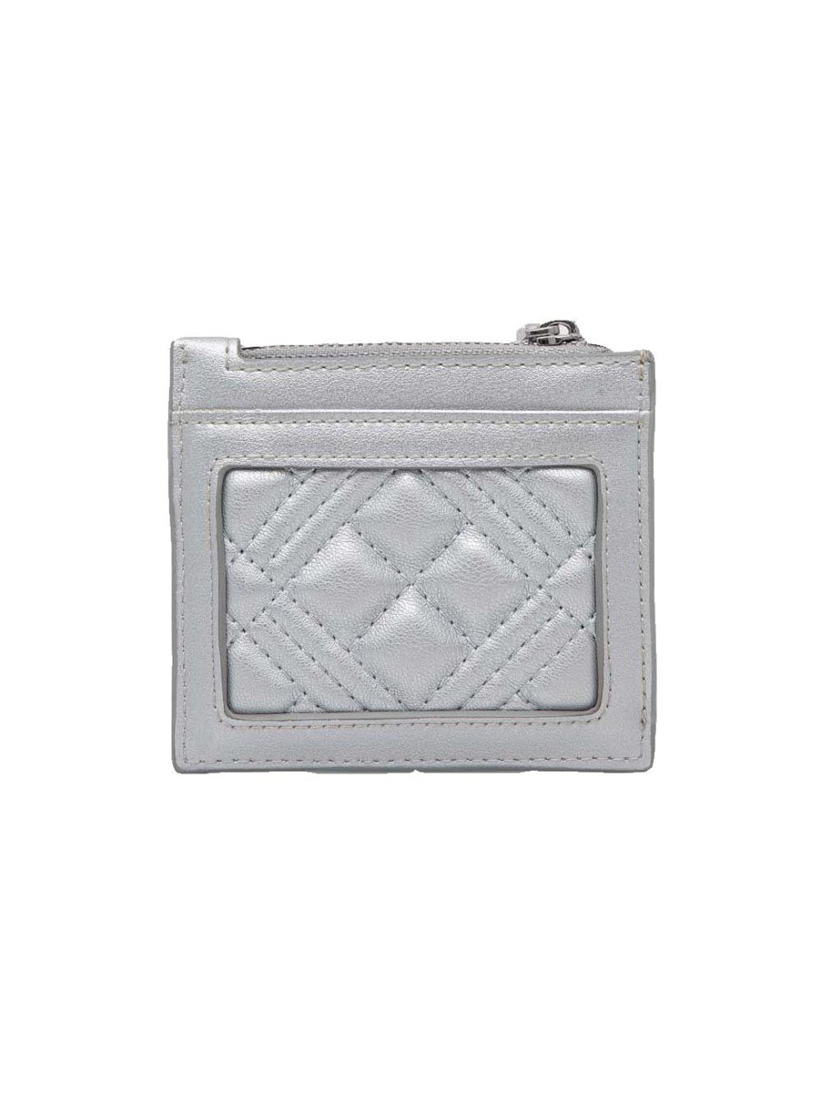 Donna love moschino Portafogli | Portafoglio Quilted Pu - Argento