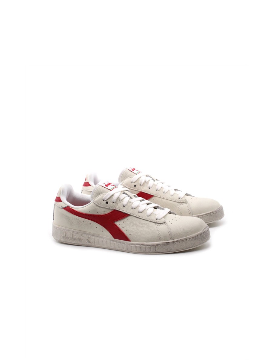 Scarpe diadora | Game L Low Waxed - White/Red Pepper