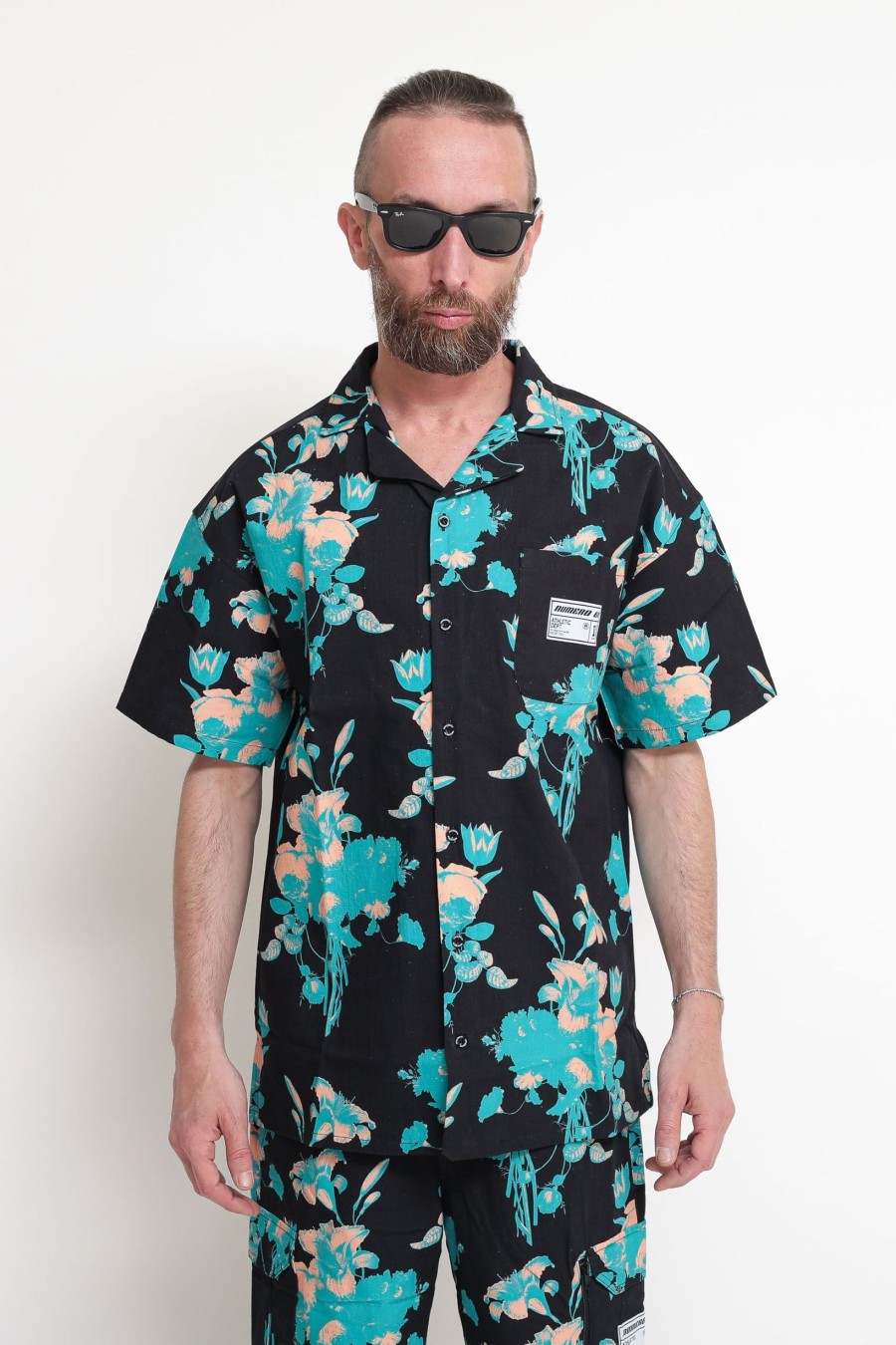 Uomo numero 00 Camicie | Flower Shirt