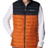 Uomo Columbia Giubbotti | Pawder Lite Vest - Orange/Black