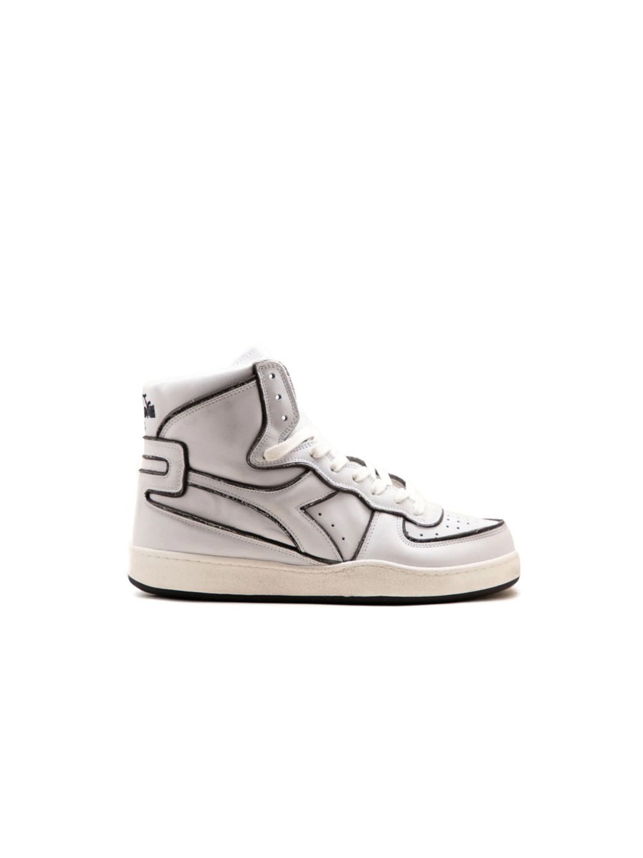 Scarpe diadora heritage | Mi Basket Frame Used - White Black