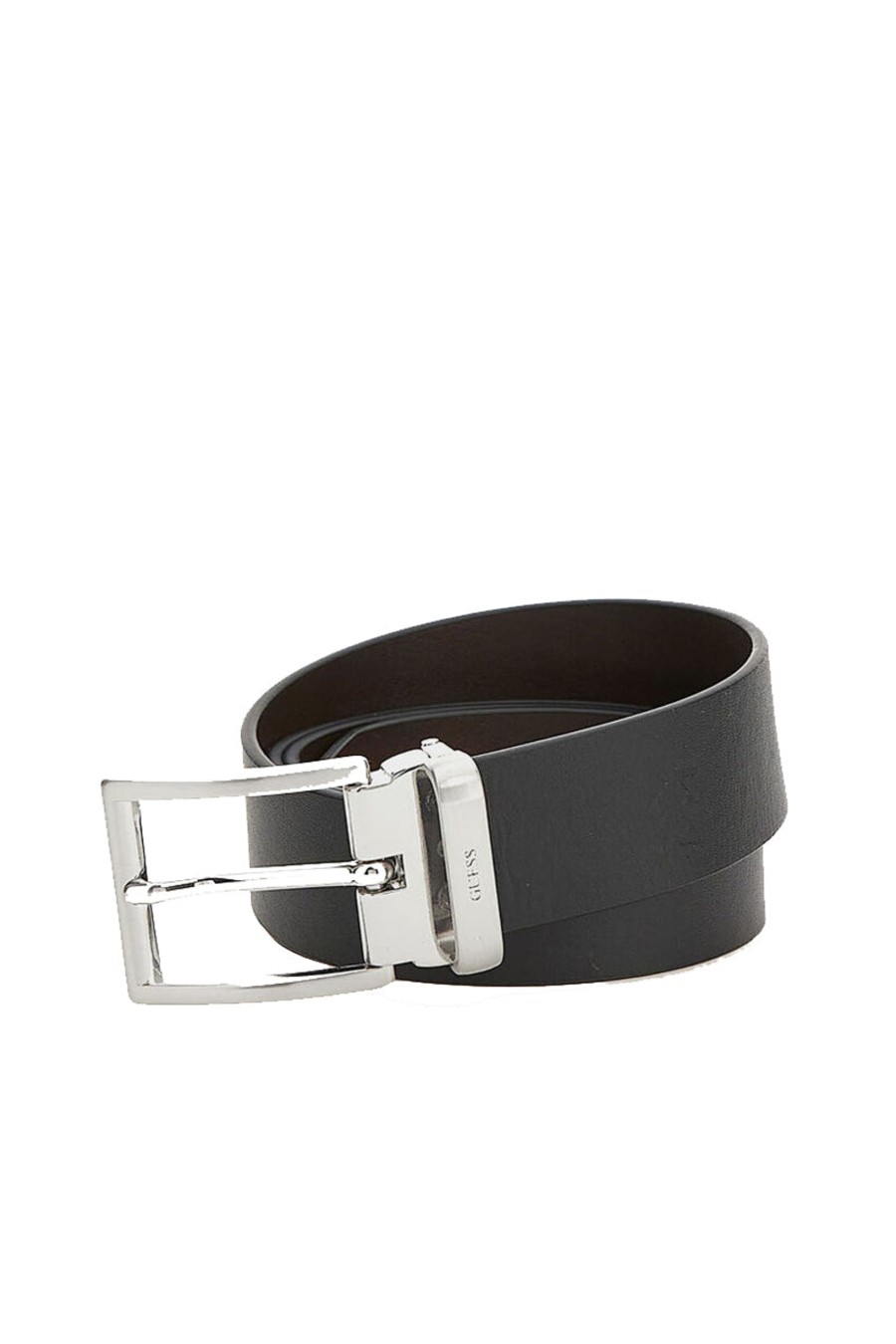 Uomo guess Cinture | Adjustable & Reversible Belt - Black Dark Brown