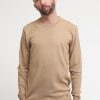 Uomo bl11 Pullover | Girocollo Cachemire - Cammello