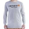 Uomo carhartt T-Shirt | T-Shirt Heater - Grey