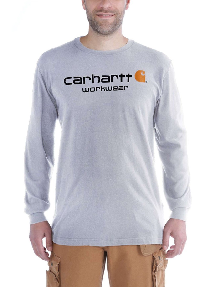 Uomo carhartt T-Shirt | T-Shirt Heater - Grey