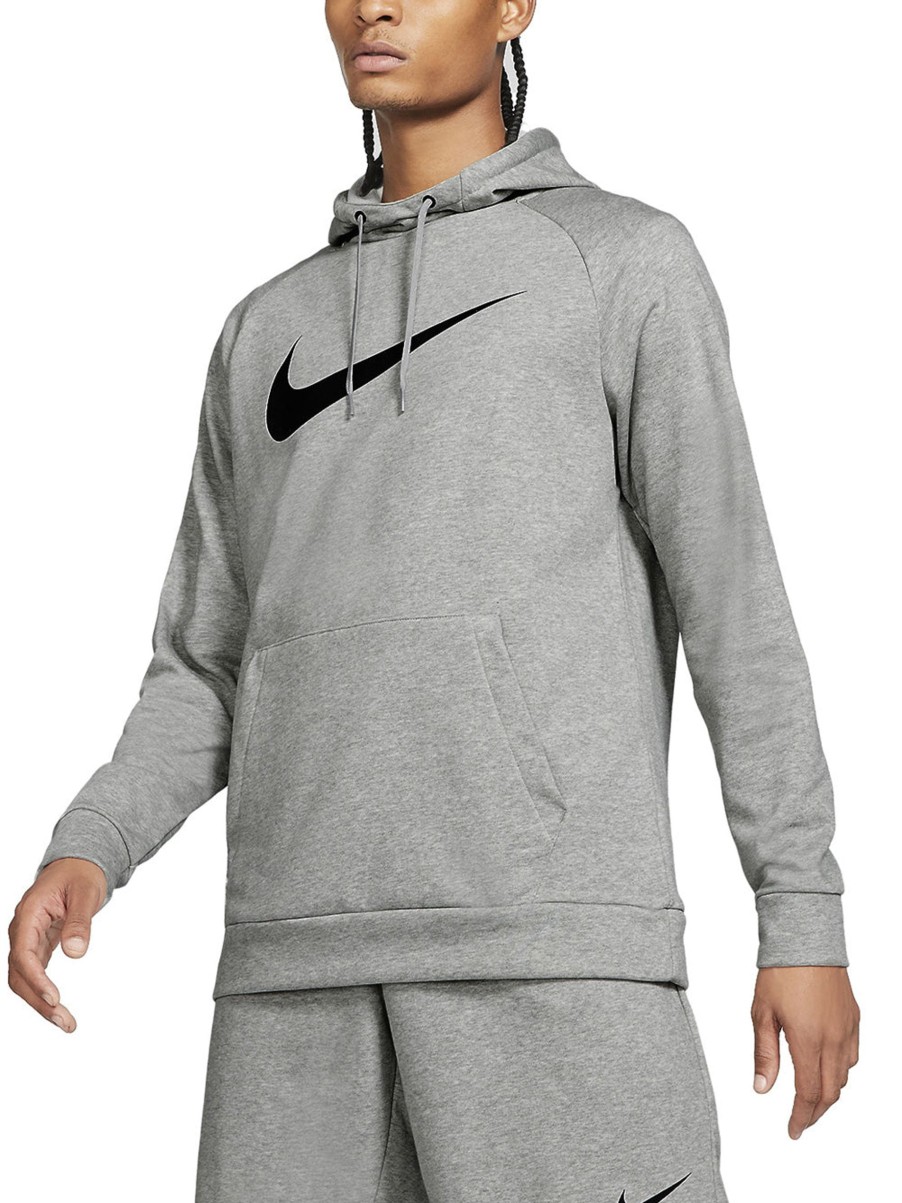 Uomo nike Felpe | Dry Graphic Men'S Dri-Fit Sweather - Dk Grey