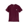 Uomo carhartt T-Shirt | Pocket Short Sleeve T-Shirt - Prugna