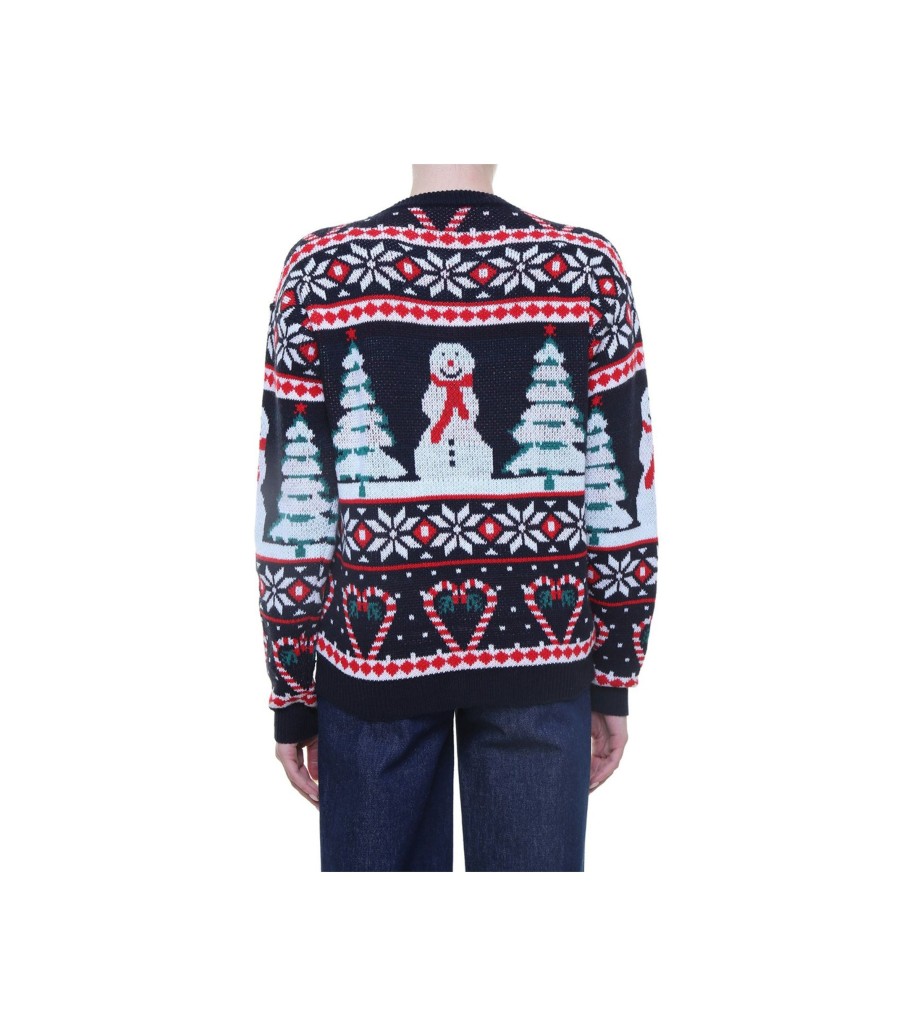 Donna berna Pullover | Maglione Pupazzo Di Neve - Multi