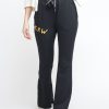 Donna 5preview Pantaloni Felpa | Graffiti Flare Salma Pant - Acid Black