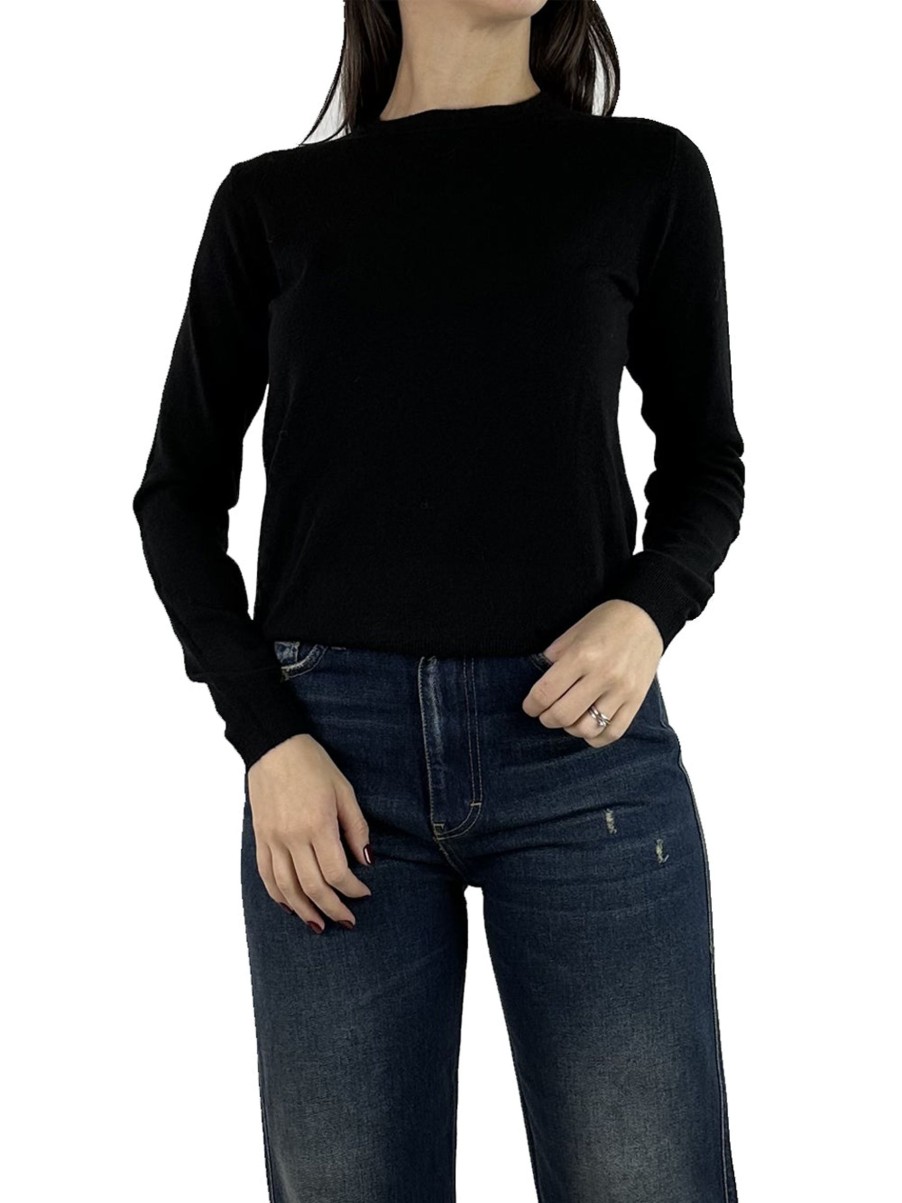 Donna Have One Pullover | Maglia Girocollo Basica - Nero