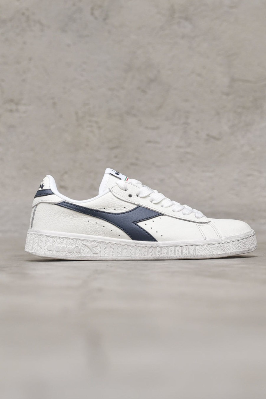 Scarpe diadora | Game L Low Waxed - White/Blue Caspian Sea