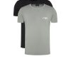 Uomo emporio armani underwear T-Shirt | 2Pack Crew Neck T-Shirt S/S - Stone Black