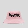 Donna Disclaimer Cappelli | Bucket Cotton - Rosa/Nero