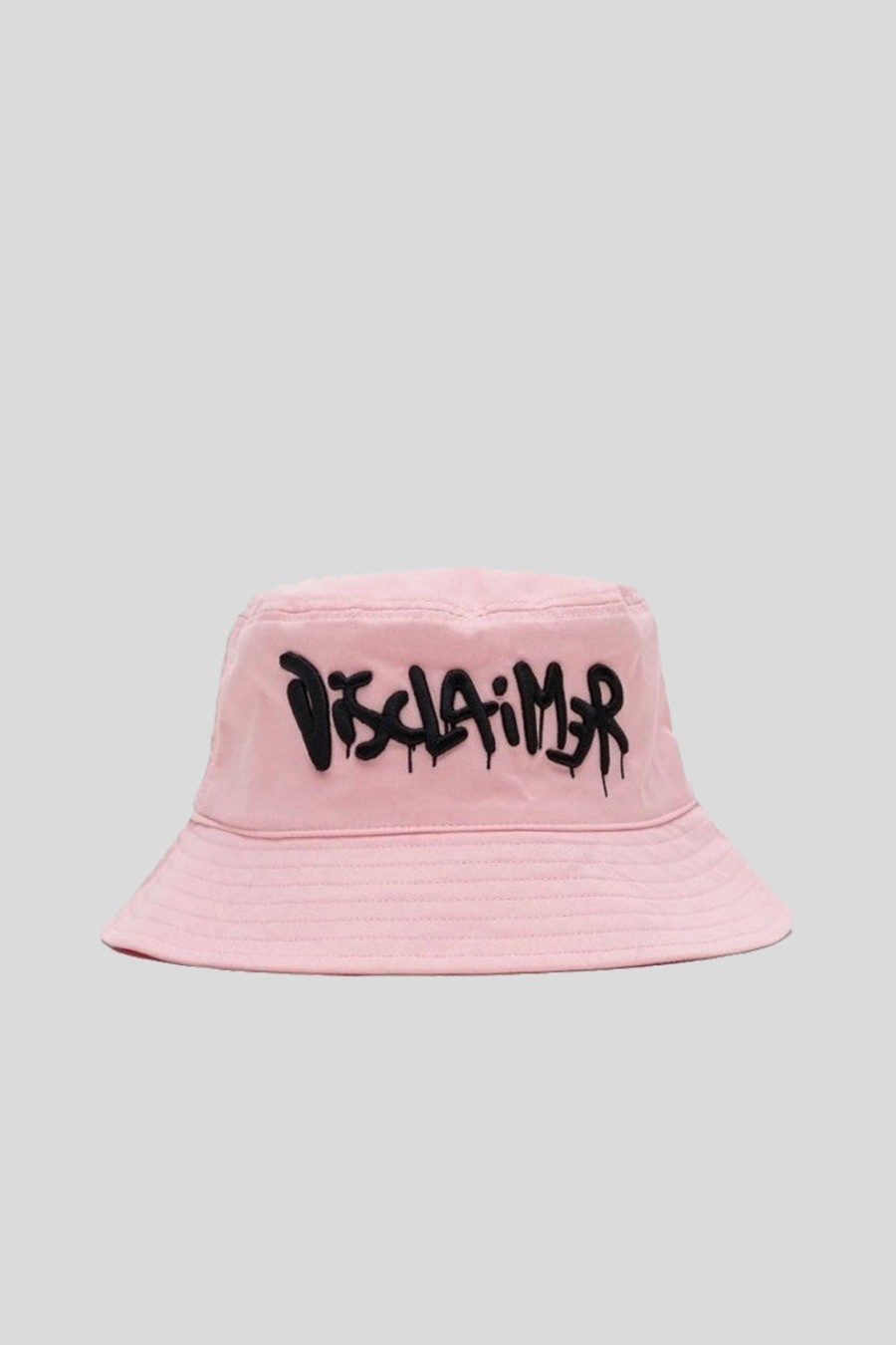 Donna Disclaimer Cappelli | Bucket Cotton - Rosa/Nero