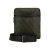 Uomo guess Borse | Vezzola Smart Crossbody Flat - Military Green/Black