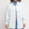 Donna glamorous Giacche | Ladies Shirt - Denim Bleach Wash