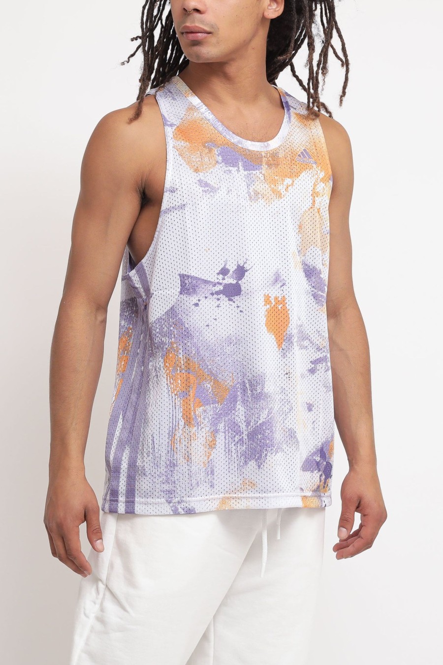 Uomo adidas Canotte | Q2 Top Tank - White/Maglil