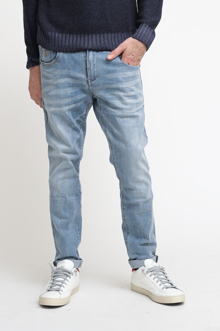 Uomo bl11 Pantaloni Jeans | Jeans Superflex Chiaro Campione